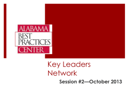 Key Leaders Network - Alabama Best Practices Center | A
