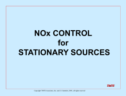 NOx Control for Stationary Sources