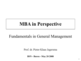 Strategic Management Fundamentals