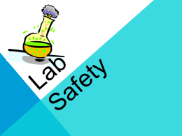 Lab Safety - Ms. Morgan's Science Spot