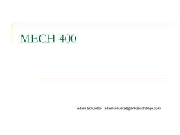 MECH 400 - University of Victoria