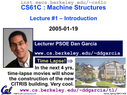 CS61C - Lecture 13