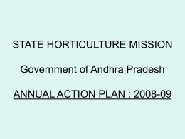 Andhra Pradesh - National Horticulture Mission
