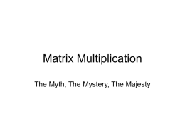 Matrix Multiplication - Parallel Programming Laboratory