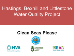 Hastings, Bexhill and Littlestone Water Quality Project