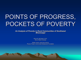 POINTS OF PROGRESS, POCKETS OF POVERTY