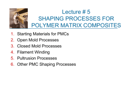 SHAPING PROCESSES FOR POLYMER MATRIX COMPOSITES