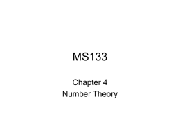 MS133 - Mathematical, Computing, & Information Sciences
