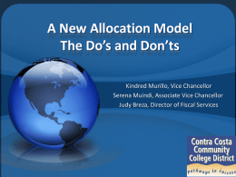 A New Allocation ModelThe Do’s and Don’ts