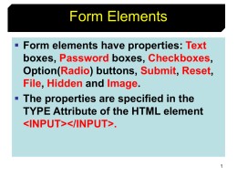 Form Elements - Kvsangathanectlt