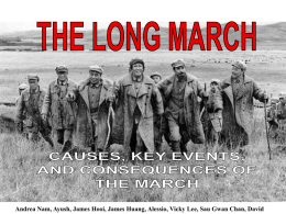THE CAUSES OF THE LONG MARCH