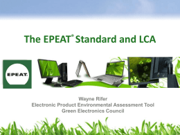 The EPEAT - ASTM International