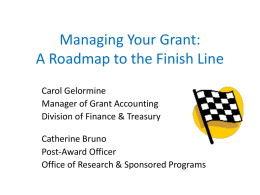 Grant Accounting - Montclair State University