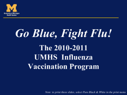 Influenza and Pneumonia - University of Michigan HR