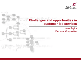 Challenges and opportunities in customer