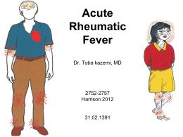 Acute Rheumatic Fever and Sydenham's Chorea