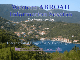 Study Abroad through WSU