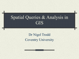 Spatial Queries & Analysis in GIS