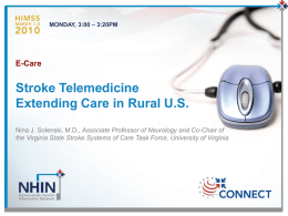Stroke Telemedicine Extending Care in Rural US