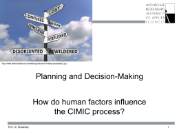 Planning and Decision-Making