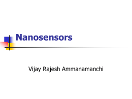Nanosensors - Department of Computer Science | Western