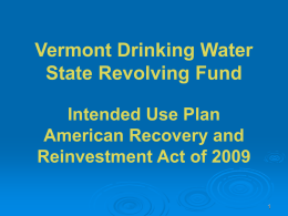 Drinking Water State Revolving Fund Program (DWSRF)