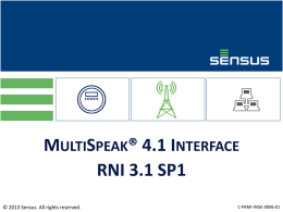 MultiSpeak 4.1 Interface