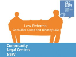 NSW Tenancy Law Update
