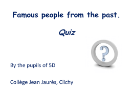 Famous people from the past Quiz