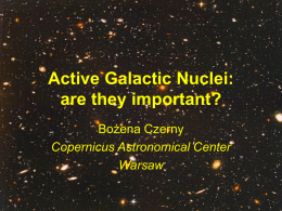 Active Galactic Nuclei: are they important?