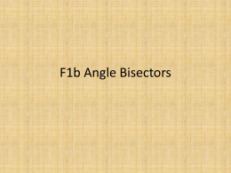 F1b Angle Bisectors