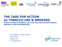 PresentationSW - Action on Smoking and Health
