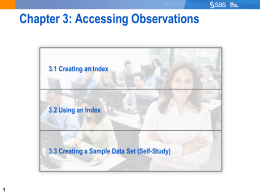 Chapter 3: Accessing Observations