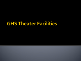 GHS Theater Facilities