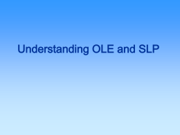 Leading OLE Learning