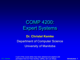 COMP 4200 - University of Manitoba