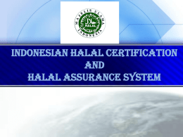 Overview of Halal Certification