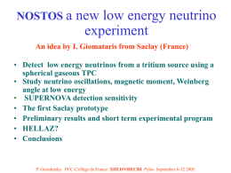 NOSTOS A novel low-energy neutrino experiment