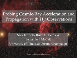 Probing Cosmic-Ray Acceleration and Propagation with H3