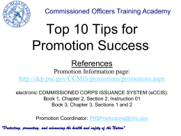 2004 Promotion Process - usphs