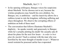 Macbeth, Act 3 / 1