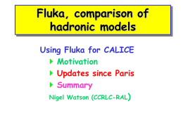 Fluka and Geant4 Simulation of CALICE