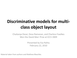 Discriminative models for multi