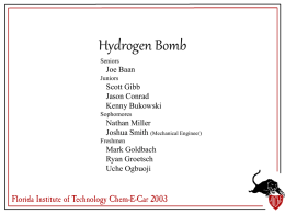 Hydrogen Bomb - Florida Institute of Technology