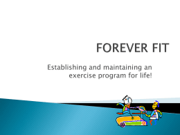 FOREVER FIT - St. Mary's Hospital