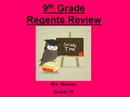 Regents Review - Levittown School District