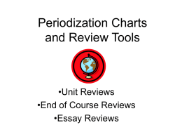 Periodization Charts as Review Tools