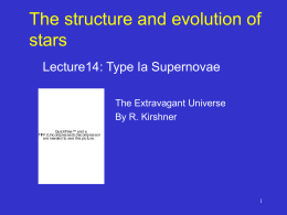 PowerPoint Presentation - MSci Astrophysics 210PHY412