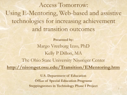 Access Tomorrow: Using E-mentoring, Web
