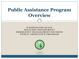 Public Assistance Program